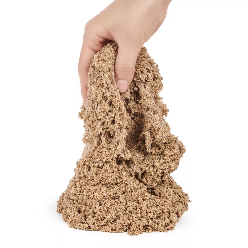 Kinetic Sand, 11 libras (5 kg) de arena de juego marrón natural para manualidades, arenero, Amazon Exclusivo (el envase puede variar), juguetes sensoriales moldeables para niños a partir de 3 años