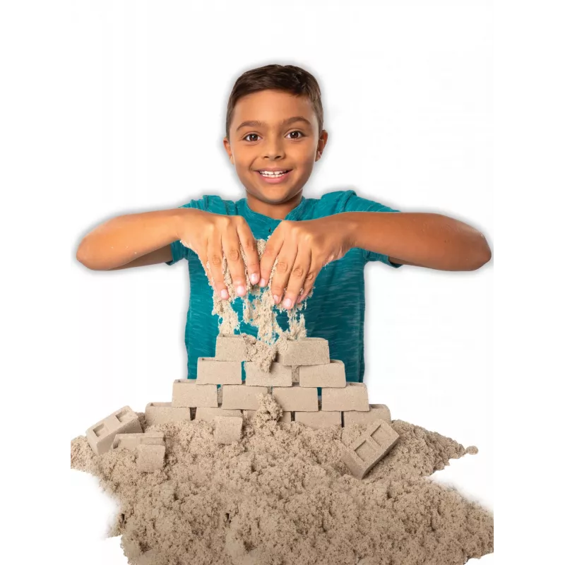 Kinetic Sand, set de juego Dig N' Demolish con 450 g de arena de juego y camión de juguete, juguete sensorial para niños a partir de 5 años