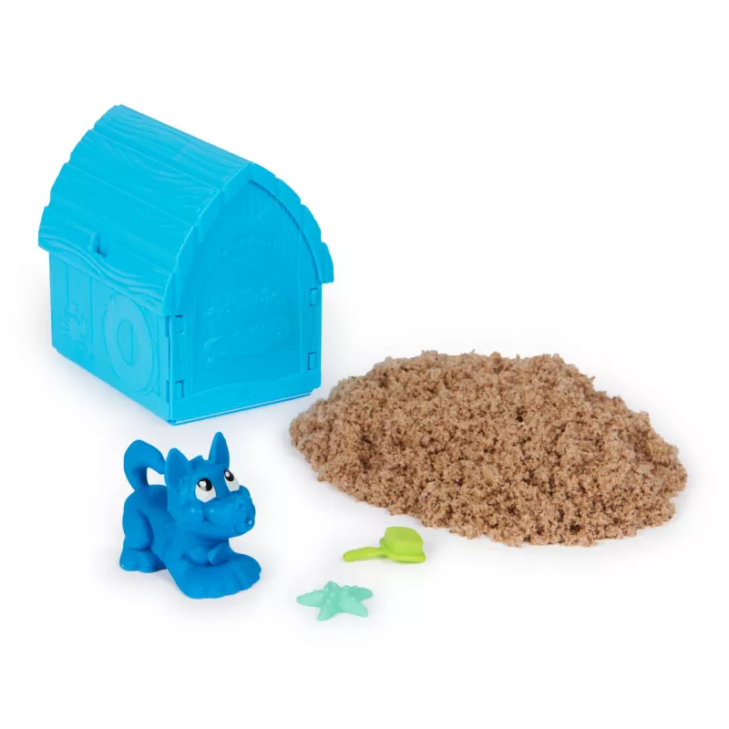 Set de Kinetic Sand para niños Spinmaster Kinetic Sand Doggie Dig con molde, multicolor, a partir de 5 años