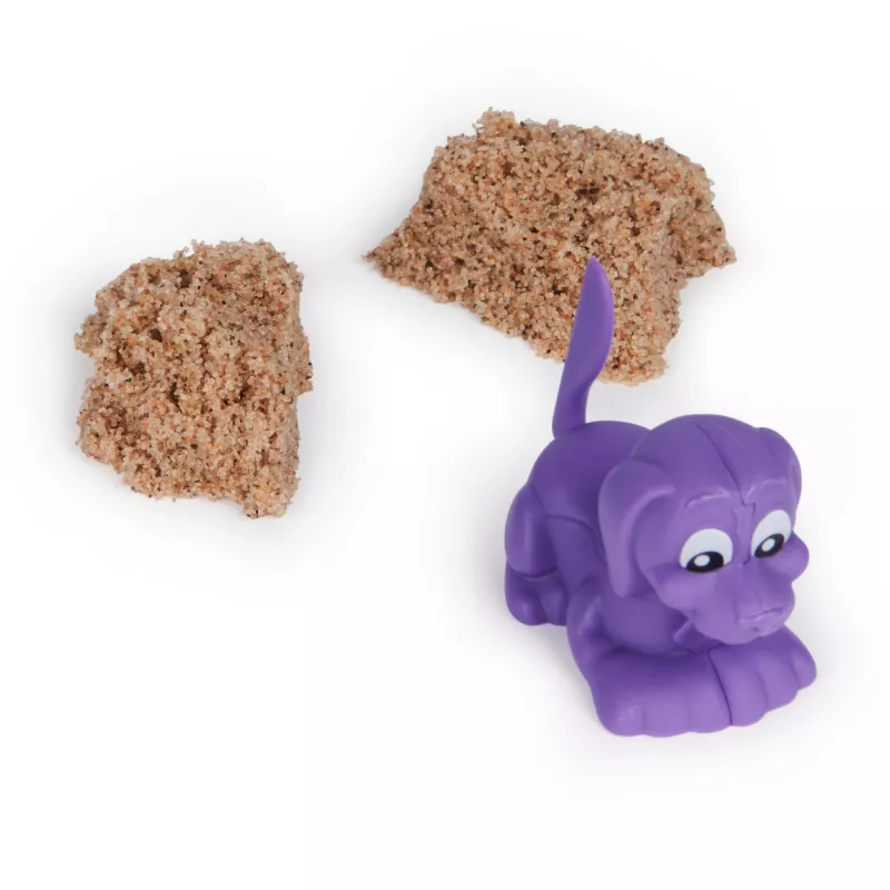 Set de Kinetic Sand para niños Spinmaster Kinetic Sand Doggie Dig con molde, multicolor, a partir de 5 años