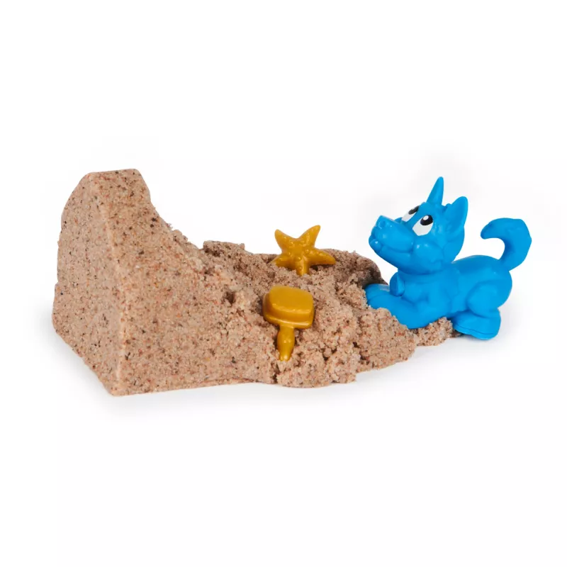 Set de Kinetic Sand para niños Spinmaster Kinetic Sand Doggie Dig con molde, multicolor, a partir de 5 años