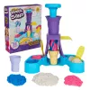 Kinetic Sand, Soft Serve Station, cestas de Pascua, incluye 14 oz de arena de juego moldeable (3 colores), 2 barquillos y 2 herramientas