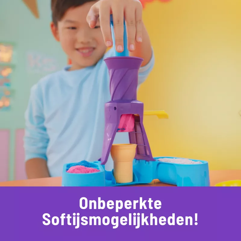 Spin Master Kinetic Sand Soft Serve Station 6068385 arena para jugar, 396 g, a partir de 3 años