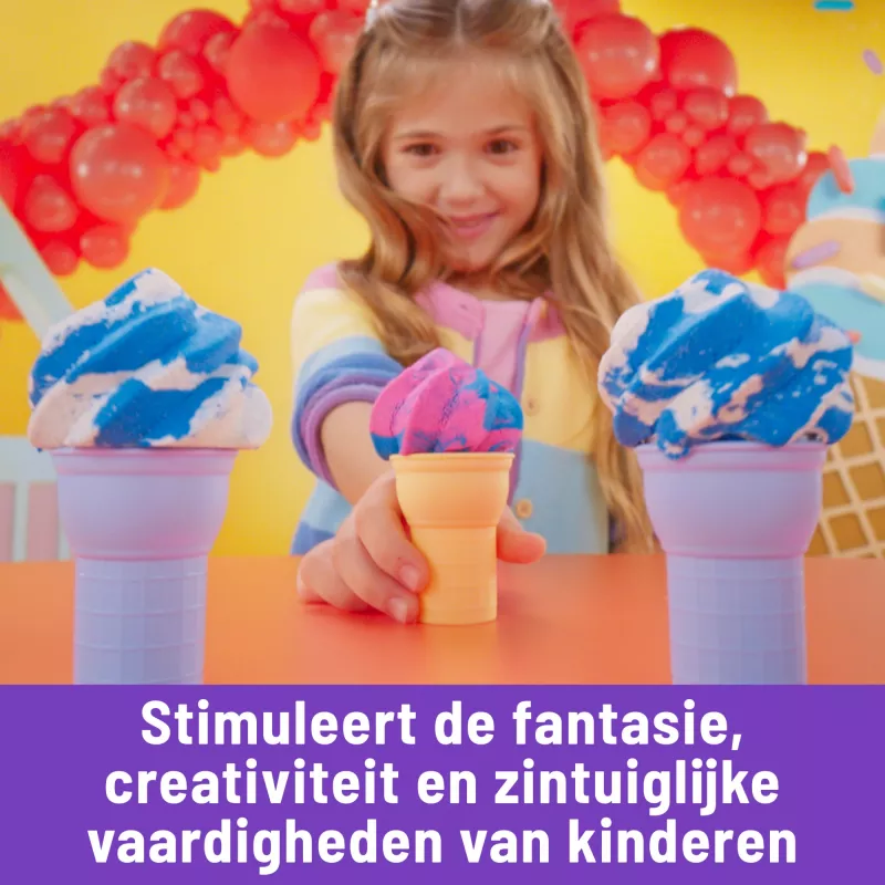 Spin Master Kinetic Sand Soft Serve Station 6068385 arena para jugar, 396 g, a partir de 3 años