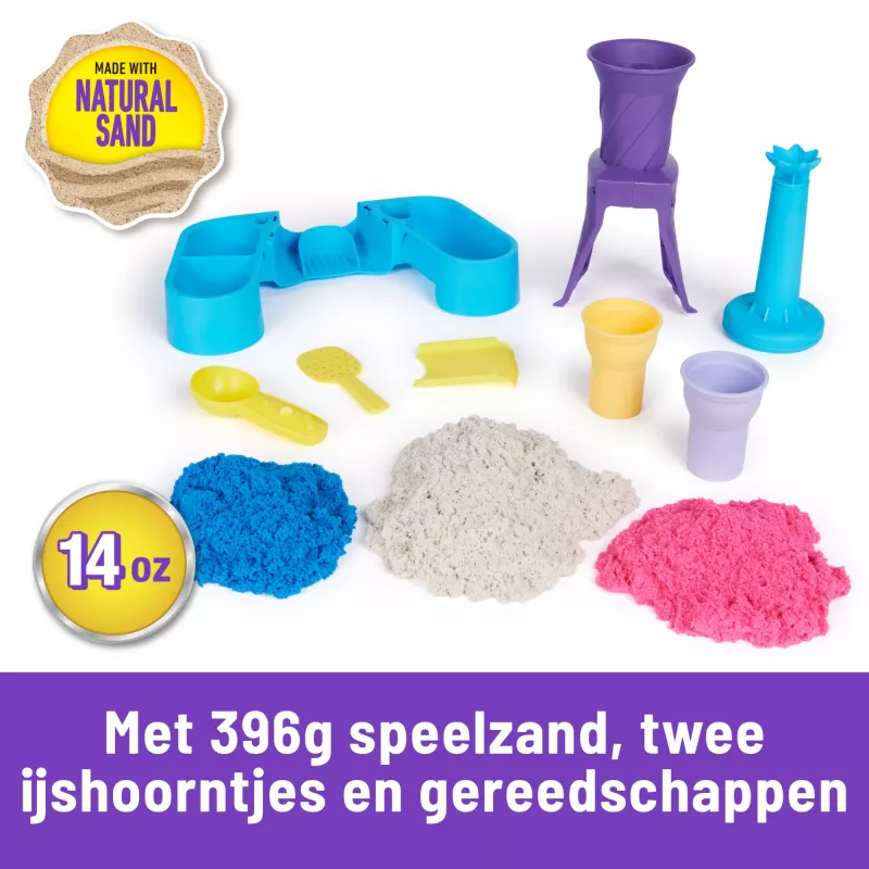 Spin Master Kinetic Sand Soft Serve Station 6068385 arena para jugar, 396 g, a partir de 3 años