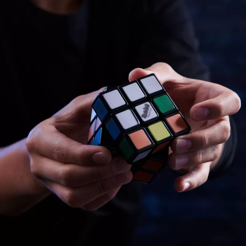 Rubik’s Phantom, cubo 3x3 tecnología avanzada puzzle 3D desafiante juego de viaje juguete antiestrés fidget cubo de actividad, para adultos y niños a partir de 8 años