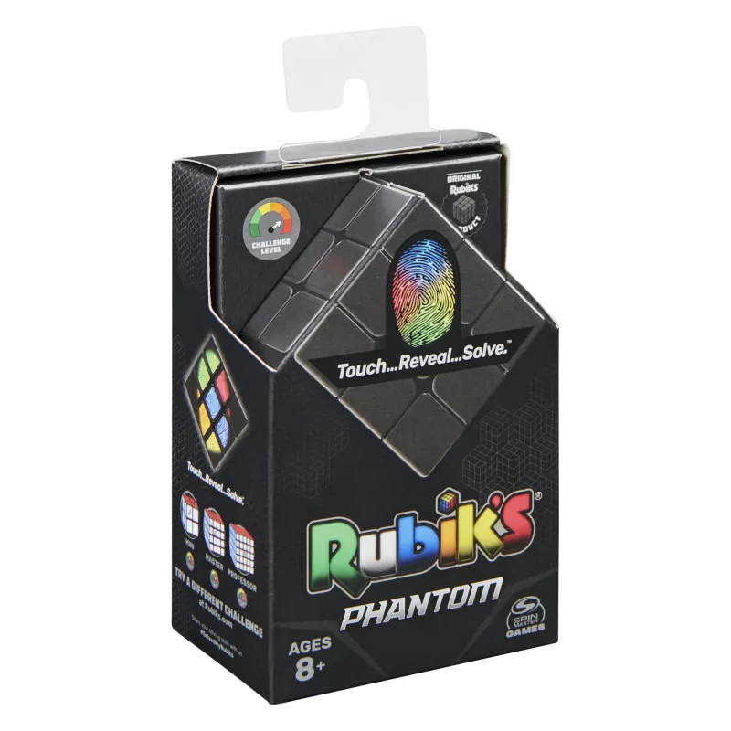 Rubik’s Phantom, cubo 3x3 tecnología avanzada puzzle 3D desafiante juego de viaje juguete antiestrés fidget cubo de actividad, para adultos y niños a partir de 8 años