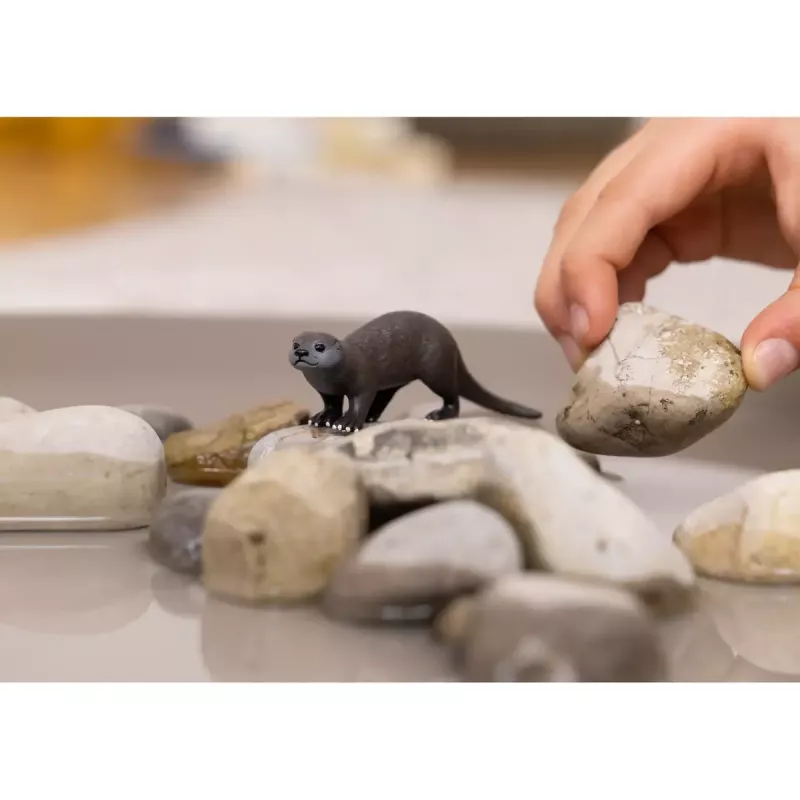 Figura Schleich Nutria modelo 14865, marrón, figura coleccionable Schleich WILD LIFE