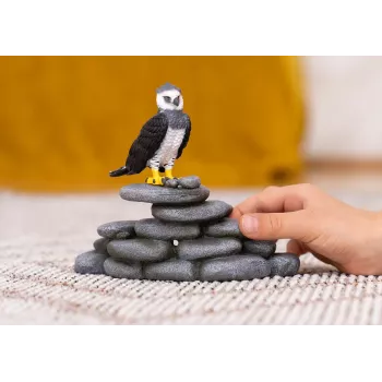 schleich WILD LIFE Arpía, 3 años, bosque, animales salvajes / juguete de aventuras, negro, blanco, amarillo, plástico