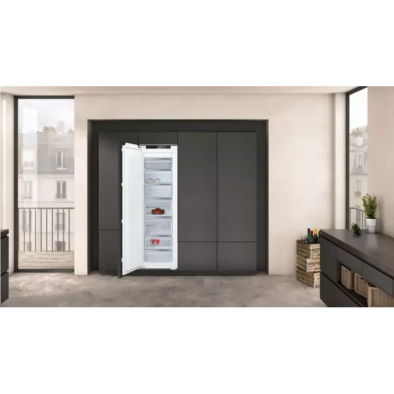 NEFF N 70 GI7813CE0 congelador integrable, 212 l, clase energética E, bisagras a la izquierda (reversibles)