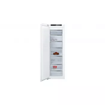 Congelador vertical, integrable NEFF GI7813CE0 — 212 l de capacidad útil, NoFrost, 4 estrellas, 13,8 kg/24h, apertura de puerta a la izquierda, blanco