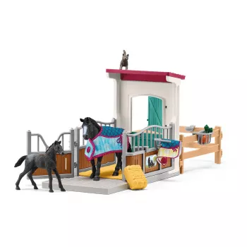 schleich HORSE CLUB box con yegua y potro, cuadra, caballos, 5 año(s), multicolor, plástico