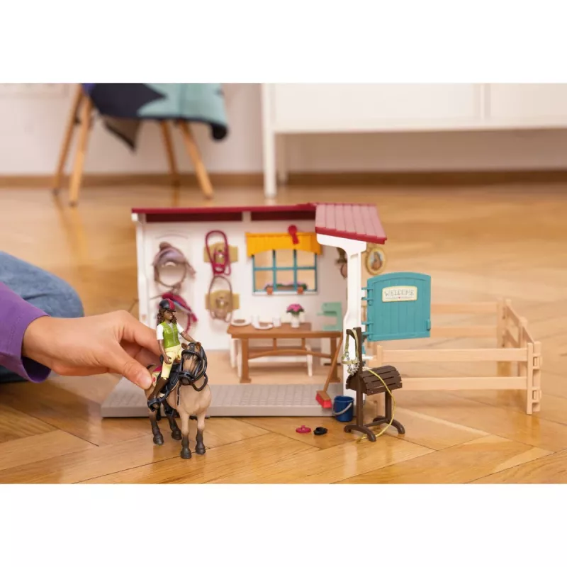 schleich HORSE CLUB ampliación de silla de montar, cuadra, caballos, 5 años, multicolor, plástico