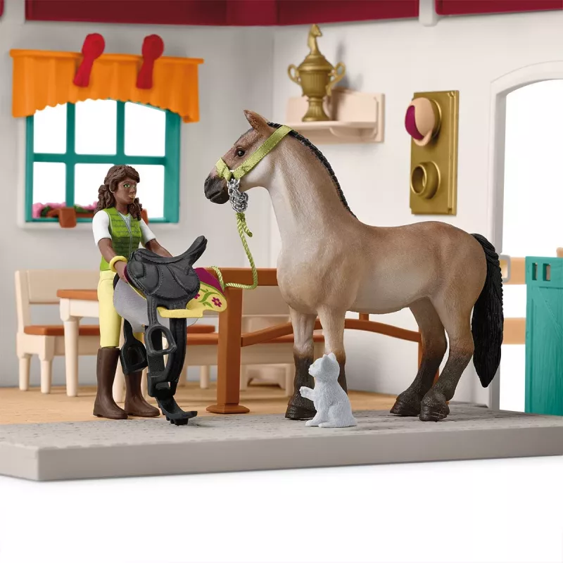 schleich HORSE CLUB ampliación de silla de montar, cuadra, caballos, 5 años, multicolor, plástico