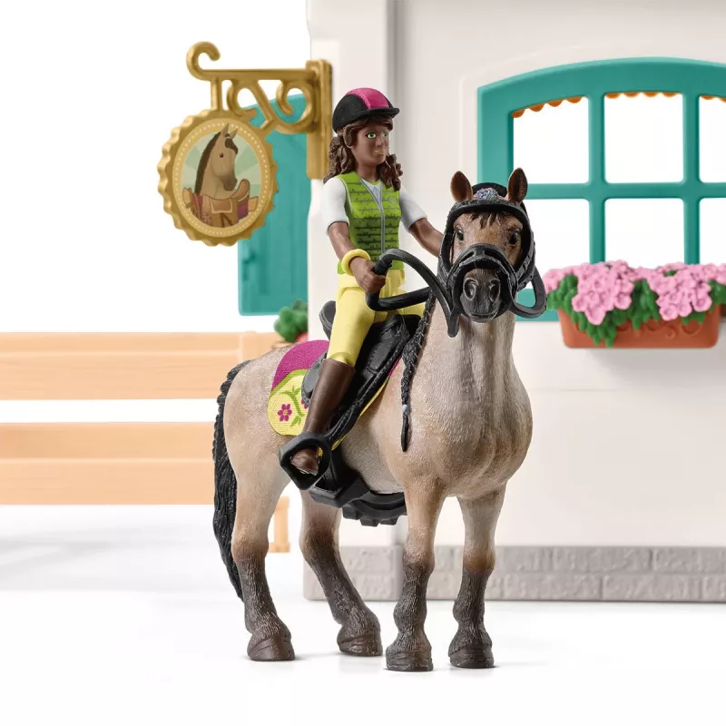 schleich HORSE CLUB ampliación de silla de montar, cuadra, caballos, 5 años, multicolor, plástico