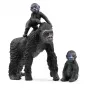 schleich WILD LIFE familia de gorilas, 3 año(s), jungla, animales salvajes / juguete de aventuras, negro, gris