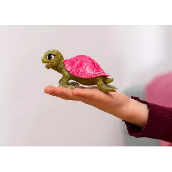 Juguete Schleich BAYALA tortuga zafiro rosa verde rosa 70759S
