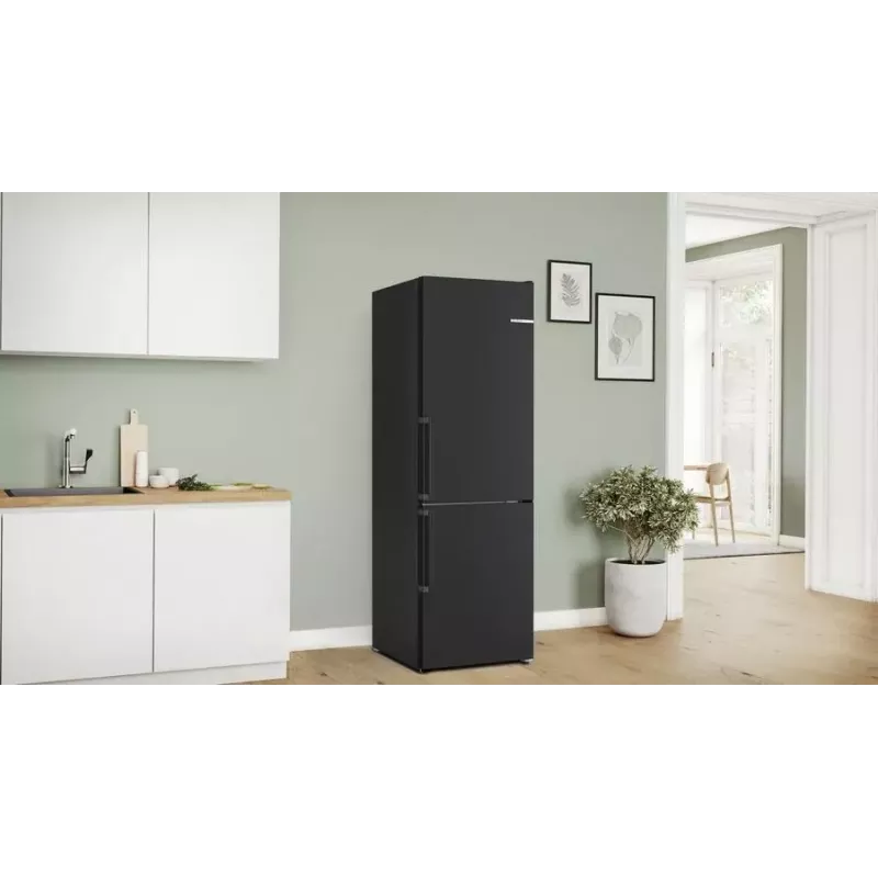 Bosch Serie 4 KGN36VXCT frigorífico combi, 321 l (218 l + 103 l), clase energética C, acero inoxidable oscuro