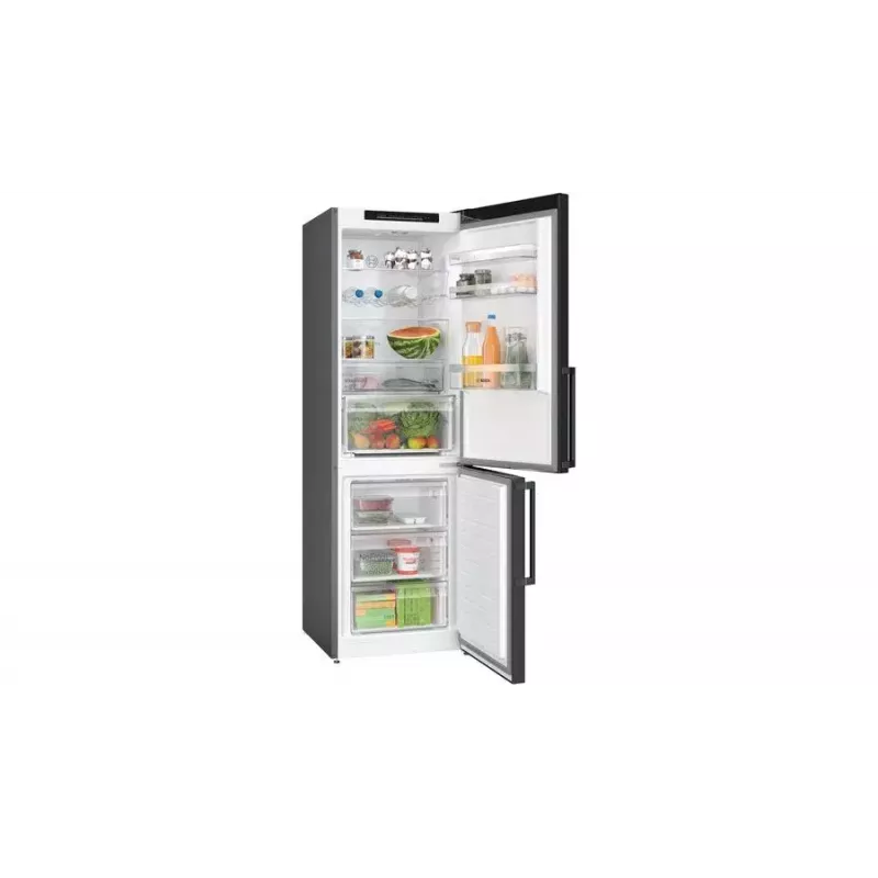 Bosch Serie 4 KGN36VXCT frigorífico combi, 321 l (218 l + 103 l), clase energética C, acero inoxidable oscuro