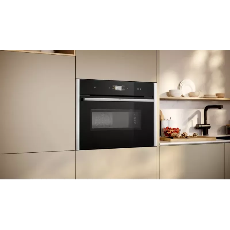 Horno Neff N 90 C24MS31N0 45 L 3600 W Negro, Acero inoxidable