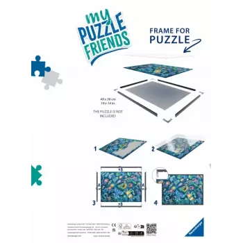 Marco para puzle Ravensburger 17901 – negro, para puzles, edad recomendada 12+