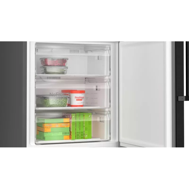 Frigorífico combi Bosch Serie 4 KGN49VXCT Independiente 440 l Acero inoxidable