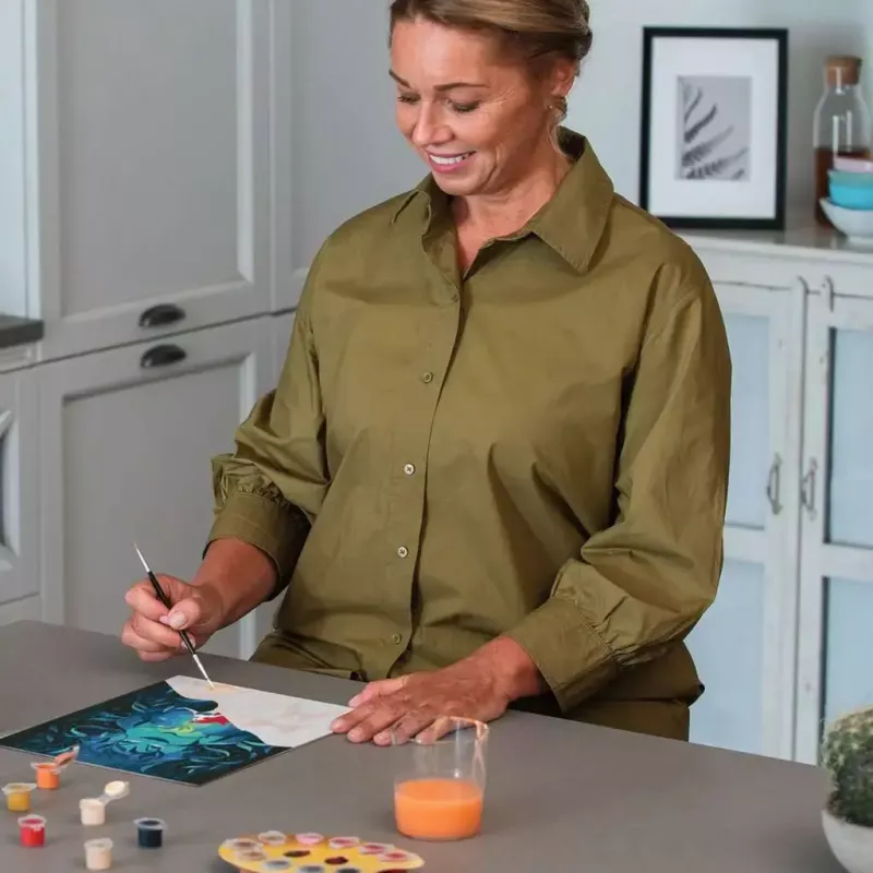 Set de pintura Ravensburger CreArt Disney Ariel y Úrsula 23732 — set de pintura para niños con motivo preimpreso