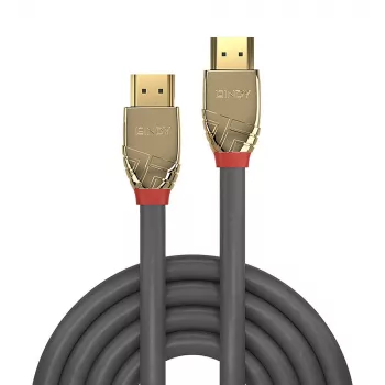 Cable HDMI Ultra High Speed Lindy 2m, Gold Line, 2 m, HDMI Type-A (estándar), HDMI Type-A (estándar), 48 Gbit/s, Gris