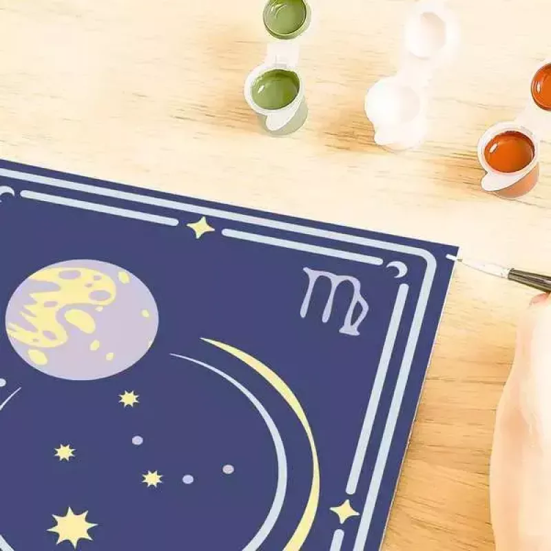 Set de pintura Ravensburger CreArt Virgo signo del zodiaco – Modelo 23744, set de manualidades para pintar