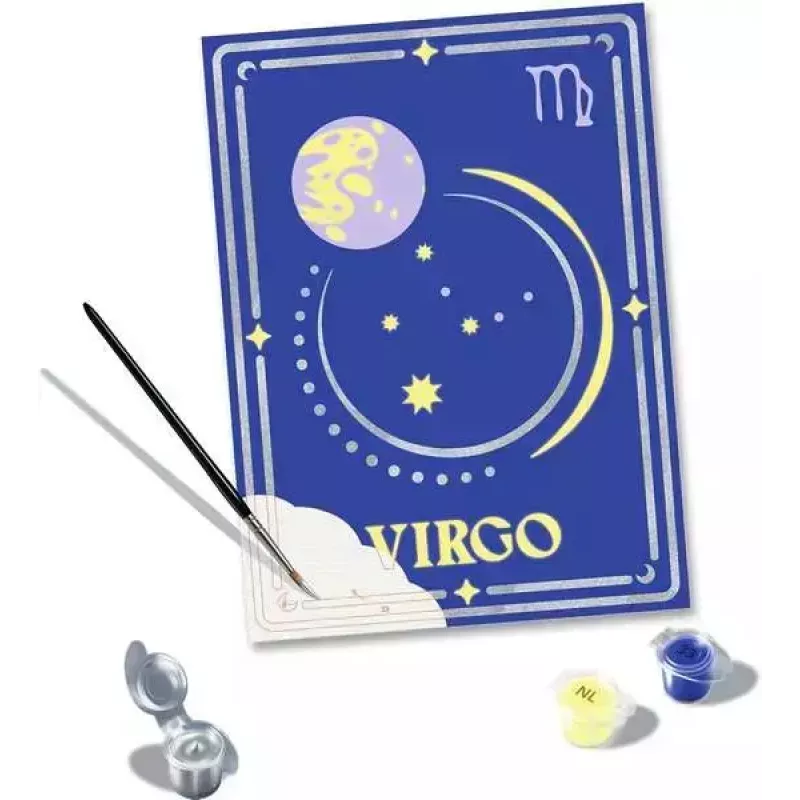 Set de pintura Ravensburger CreArt Virgo signo del zodiaco – Modelo 23744, set de manualidades para pintar