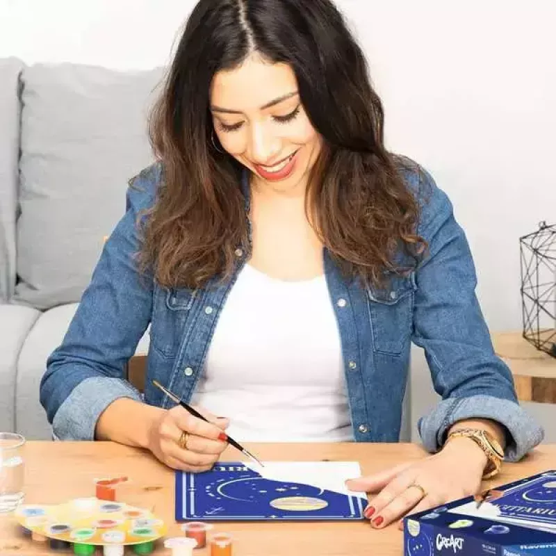 Set de pintar por números Ravensburger CreArt – Signo del zodiaco Sagitario, Modelo 23741