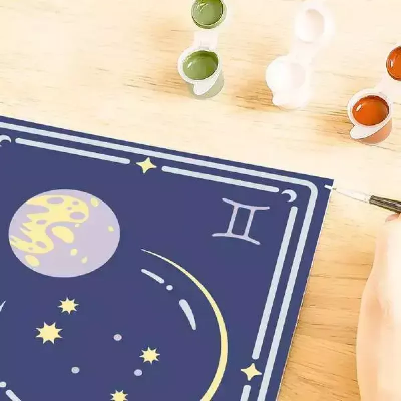 Set de pintar por números Ravensburger CreArt Géminis signo del zodiaco — Set de pintura de Ravensburger (Modelo 23742)