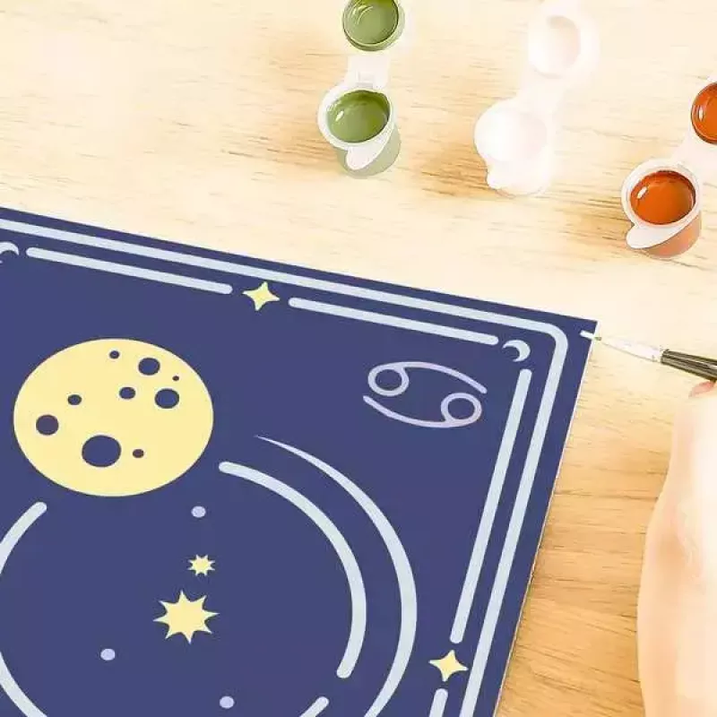Set de pintura y puzle Ravensburger CreArt Cáncer signo del zodiaco – Set de pintar por números, Modelo 23733