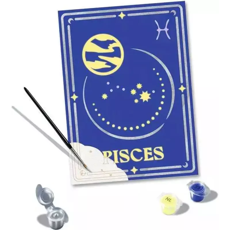 Set de pintura Ravensburger CreArt — Signo del zodiaco Piscis (23735)