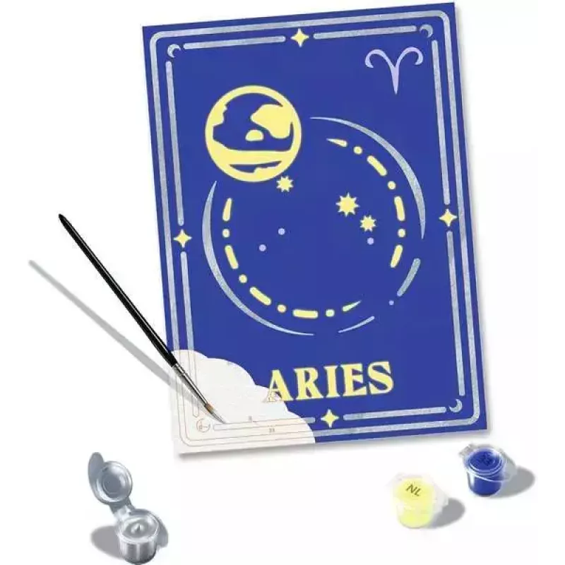 Set de pintura Ravensburger CreArt — Signo del zodiaco Aries (Modelo 23736)