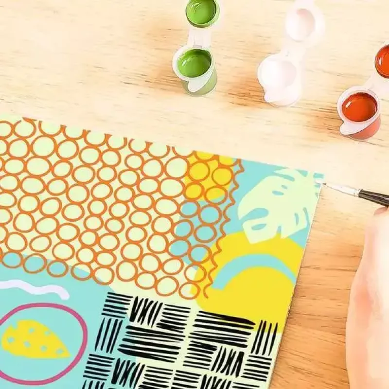 Set de pintura Ravensburger CreArt Funky Shapes – set de pintura para proyectos artísticos creativos