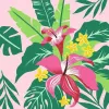 Set de pintura Ravensburger CreArt Tropical Plants, modelo 23728 — set de pintar por números