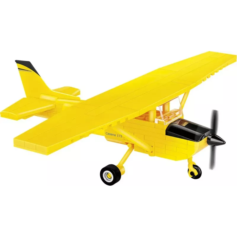 Juguete de construcción Cobi Cessna 172 Skyhawk amarillo modelo 26621 – set de construcción a escala
