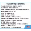 Juguete de construcción Cobi Cessna 172 Skyhawk amarillo modelo 26621 – set de construcción a escala
