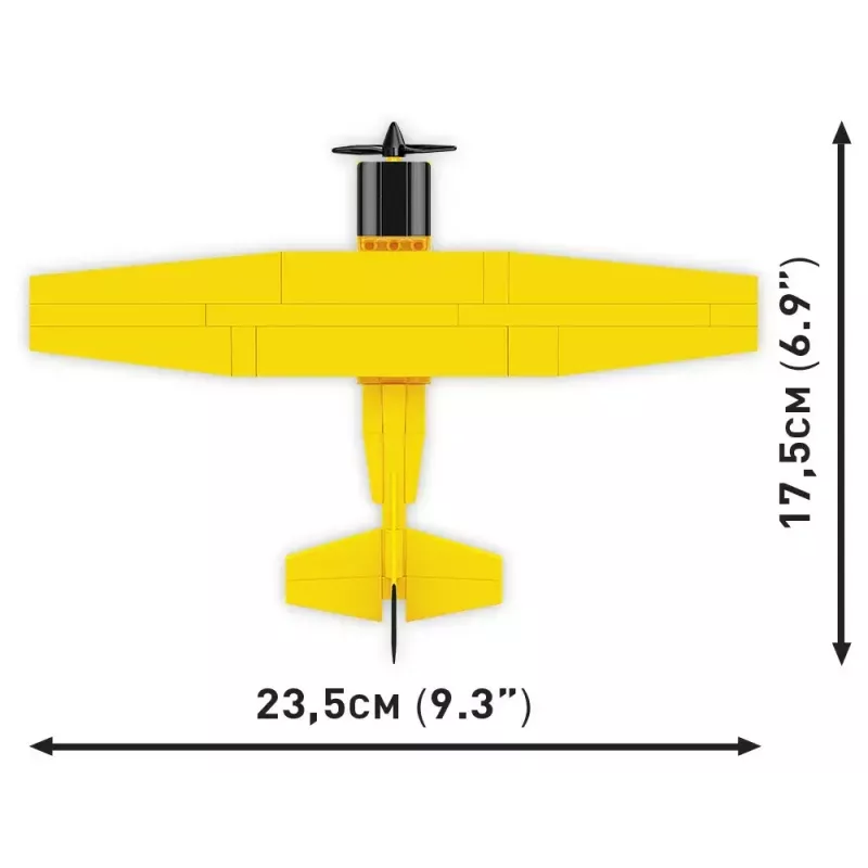 Juguete de construcción Cobi Cessna 172 Skyhawk amarillo modelo 26621 – set de construcción a escala