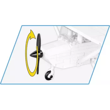 Juguete de construcción Cobi Cessna 172 Skyhawk blanco set de construcción