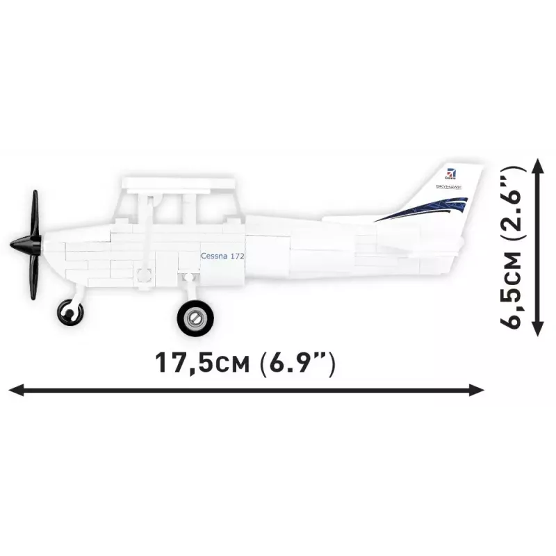 Juguete de construcción Cobi Cessna 172 Skyhawk blanco set de construcción