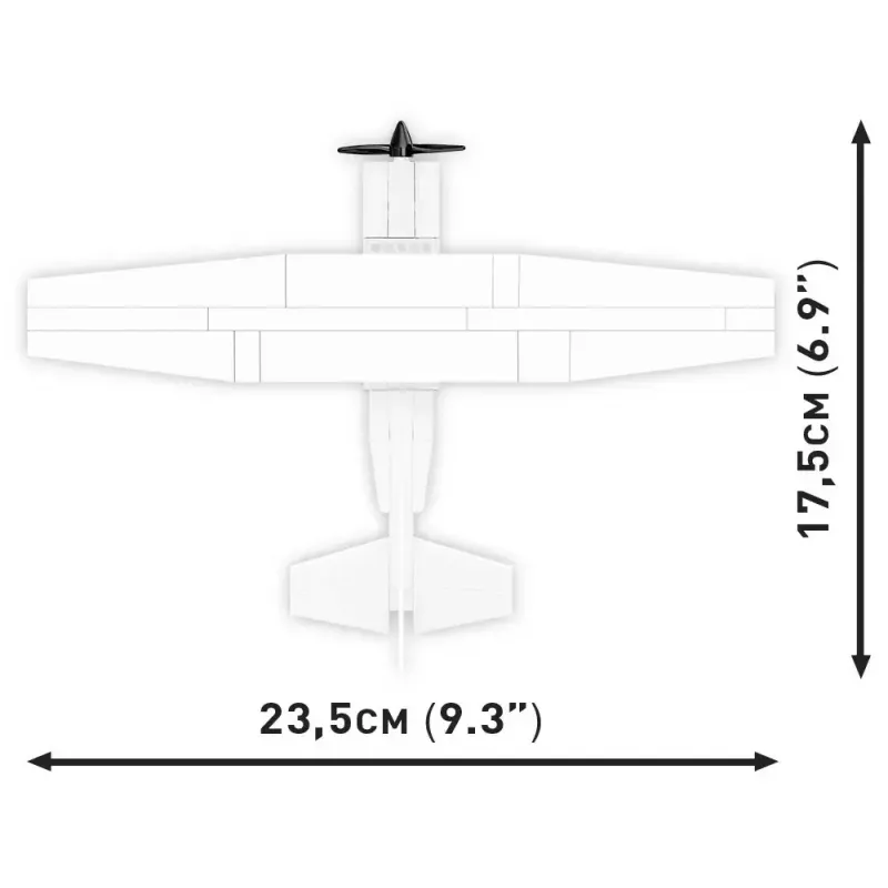 Juguete de construcción Cobi Cessna 172 Skyhawk blanco set de construcción