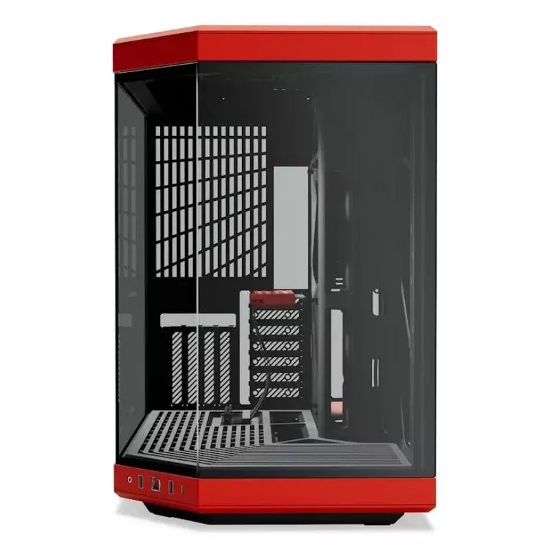 Caja para PC HYTE Y70 Midi Tower negra, roja