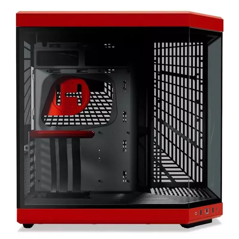 Caja para PC HYTE Y70 Midi Tower negra, roja