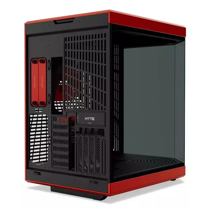Caja para PC HYTE Y70 Midi Tower negra, roja
