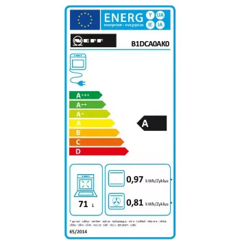 NEFF BX16B set de electrodomésticos de cocina – placa de inducción por zonas (4 zonas) + horno eléctrico (71 L), vitrocerámica, negro