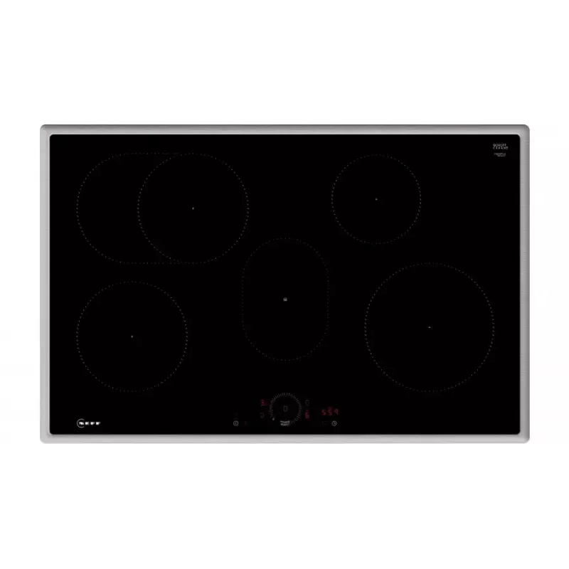 Set de placa de inducción y horno eléctrico NEFF BX38IB – placa vitrocerámica de 4 zonas, horno eléctrico de 71 l, negro