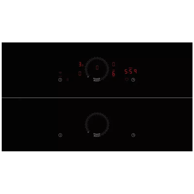 Set de placa de inducción y horno eléctrico NEFF BX38IB – placa vitrocerámica de 4 zonas, horno eléctrico de 71 l, negro