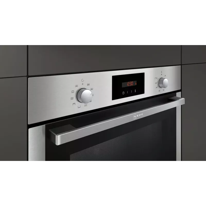 NEFF BX48P set de electrodomésticos de cocina – placa de inducción por zonas (4 zonas), horno eléctrico 71 L, negro